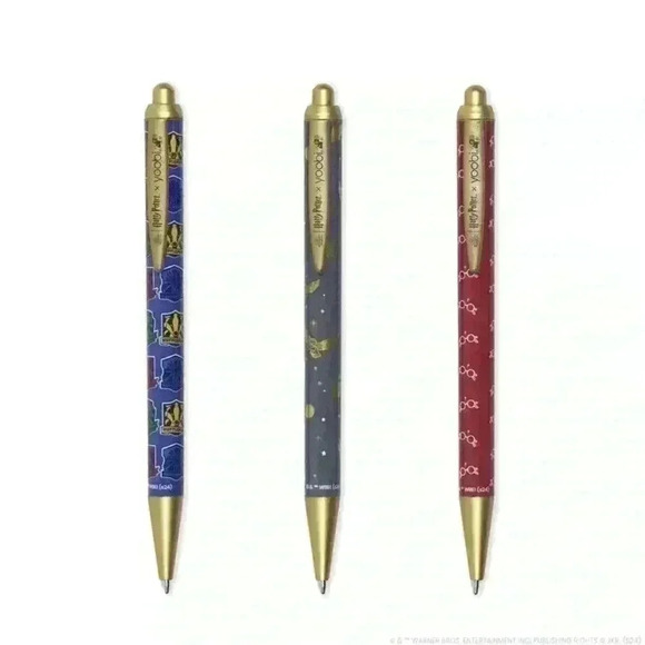 Yoobi X Harry Potter 3 pk Ballpoint Pens blank ink New/Sealed - Picture 3 of 7